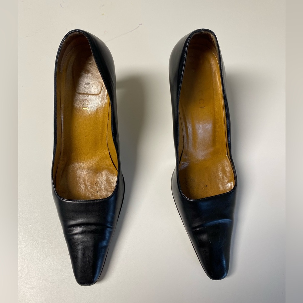 Gucci Vintage Black Court Heels - Picture 3 of 16